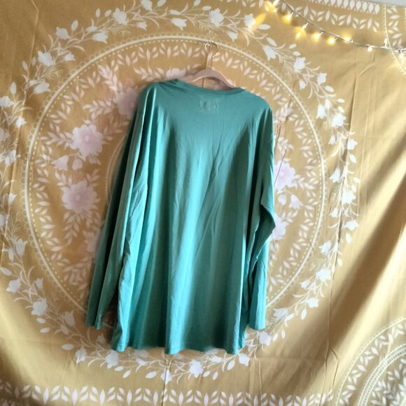 Magellan Outdoors Teal Long Sleeve Tee! SPF Fabric! - Picture 2 of 8